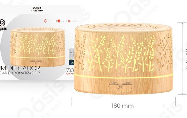 UMIDIFICADOR DE AR E AROMATIZADOR