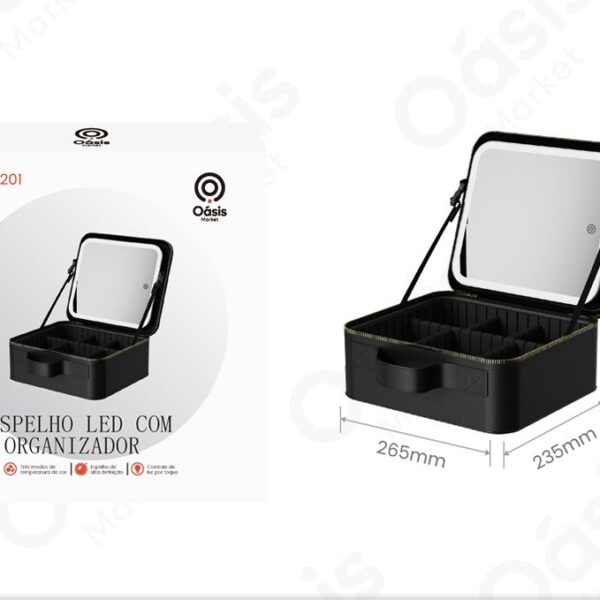 ESPELHO LED COM ORGANIZADOR