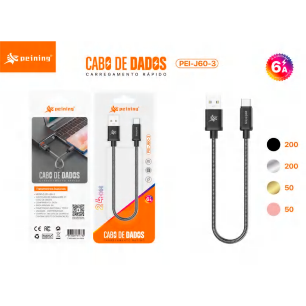 24CM CABO DE DADOS USB/TPC