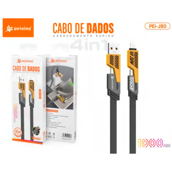 1M CABO DE DADOS 4 IN 1