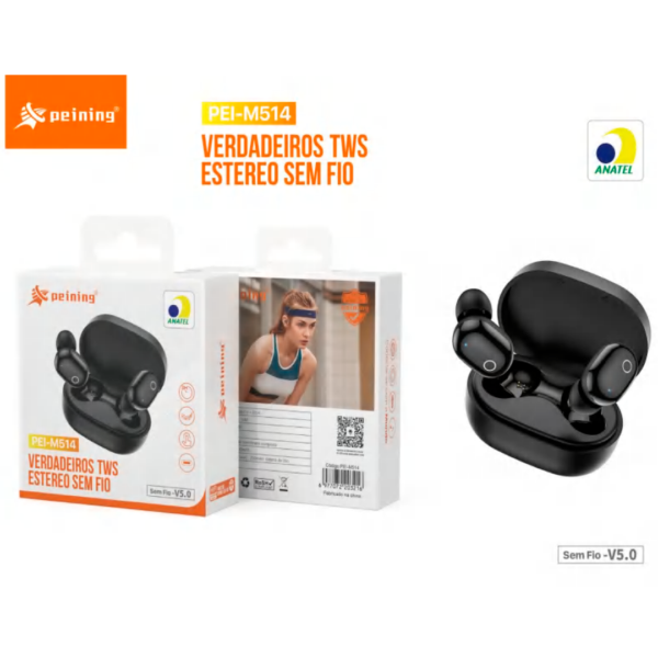 FONE DE OUVIDO SEM FIO PEINING