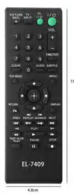 CONTROLE REMOTO DVD SONY