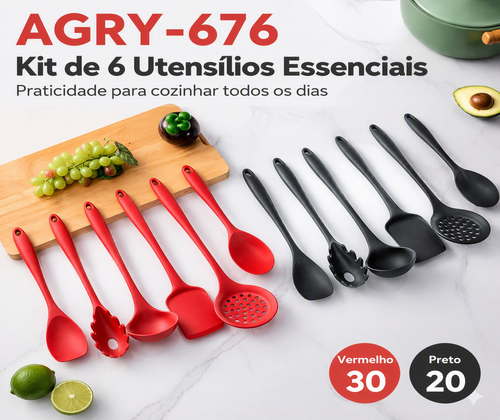 Kit 6 Utensilios Essenciais de
