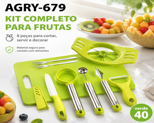 Kit 8 peças para descascar