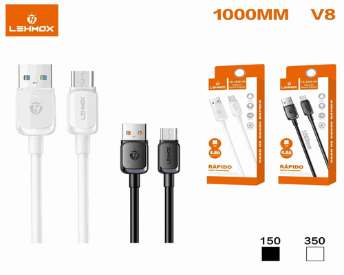 Cabo Carregador USB V8