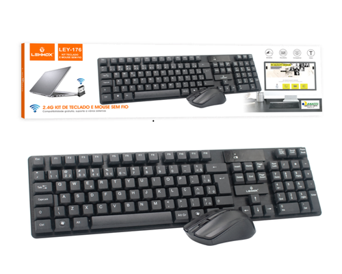 Kit teclado sem Fio com Mouse
