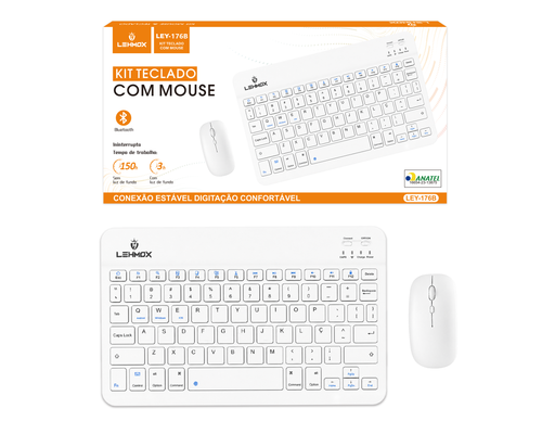 Kit Teclado e Mouse sem Fio