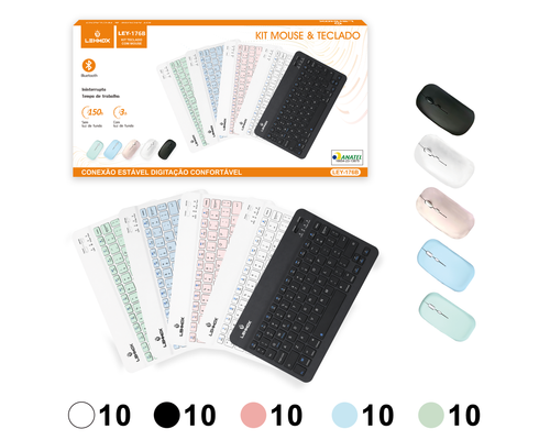 Kit Teclado e Mouse sem Fio