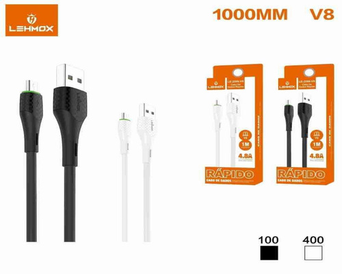 Cabo Carregador USB V8