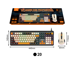 Kit Teclado e Mouse RGB