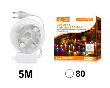 Luminaria bolinhas LED RGB