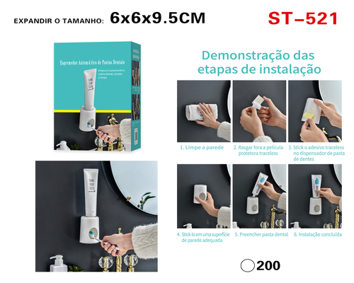 Dispenser Creme Dental