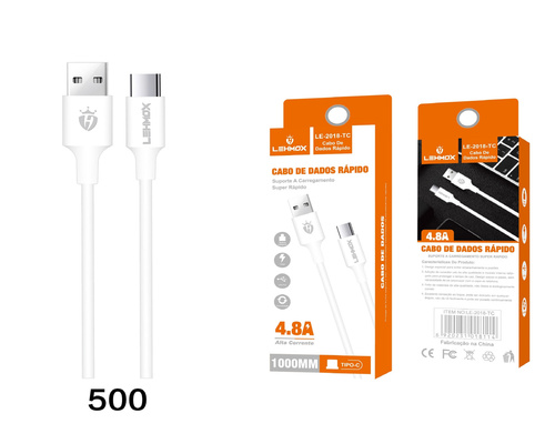 Cabo Carregador USB Tipo C